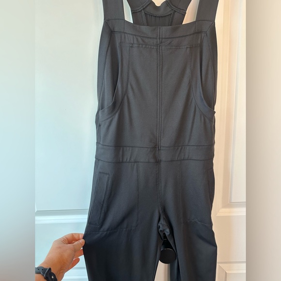 Norma Kamali Sweats Overall Jumpsuit Romper Black (Size S) - Picture 3 of 12